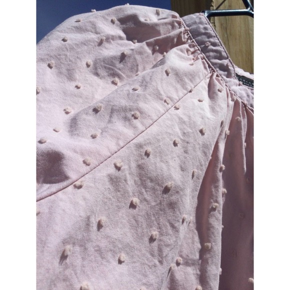 Victoria Beckham for Target size large girls pink blouse button up Swiss dot L - Picture 5 of 11